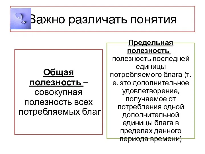 Важно различать понятия