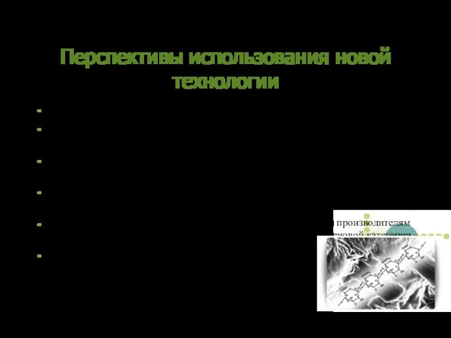 Перспективы использования новой технологии Внедрение и использование новой технологии производства