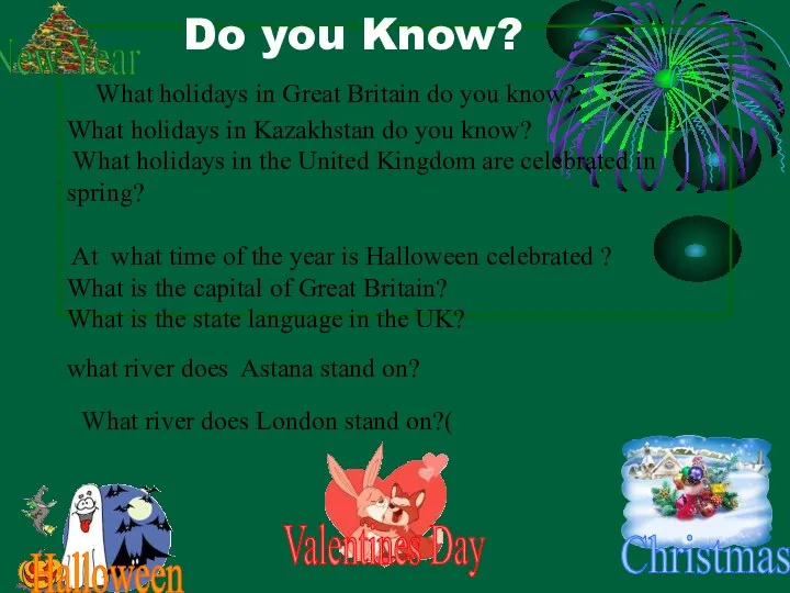 Do you Know? What holidays in Great Britain do you