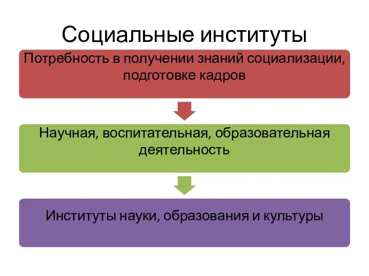 Социальные институты