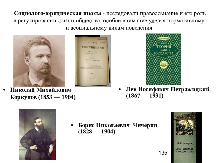 Социолого-юридическая школа - исследовали правосознание и его роль в регулировании