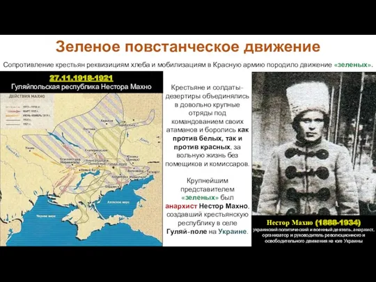 Сопротивление крестьян реквизициям хлеба и мобилизациям в Красную армию породило