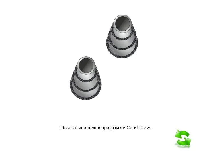 Эскиз выполнен в программе Corel Draw.