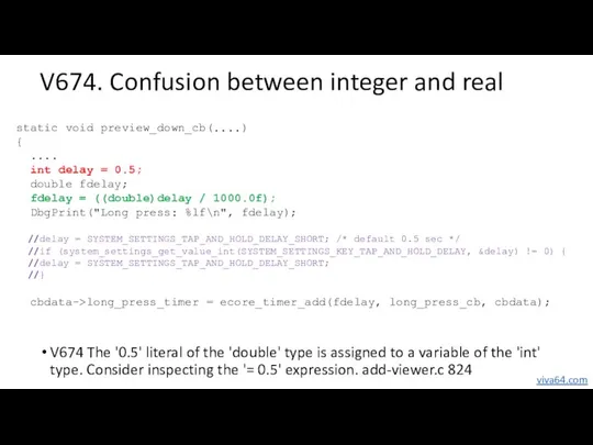 V674. Confusion between integer and real static void preview_down_cb(....) {