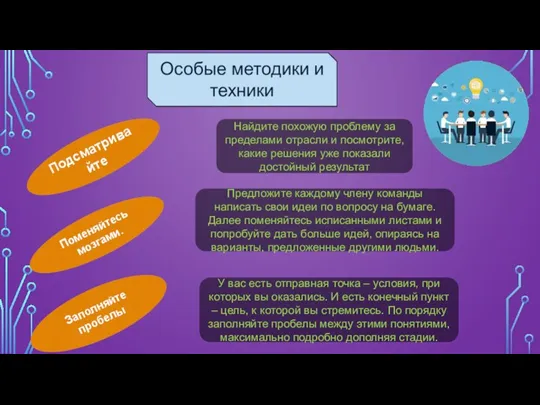 Подсматривайте Найдите похожую проблему за пределами отрасли и посмотрите, какие