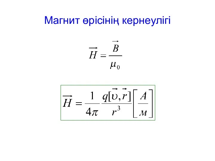 Магнит өрісінің кернеулігі