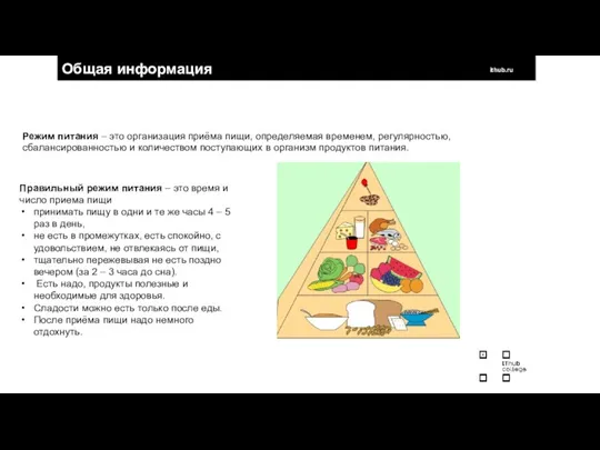 Общая информация ithub.ru Режим питания – это организация приёма пищи,