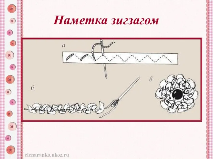 Наметка зигзагом