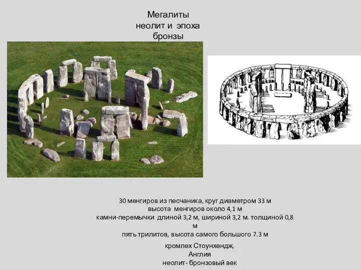 Мегалиты неолит и эпоха бронзы 30 менгиров из песчаника, круг