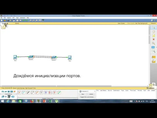 Дождёмся инициализации портов.