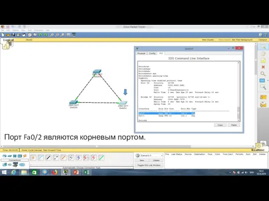 Порт Fa0/2 являются корневым портом.