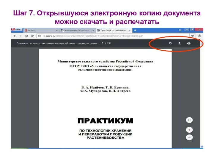 Шаг 7. Открывшуюся электронную копию документа можно скачать и распечатать