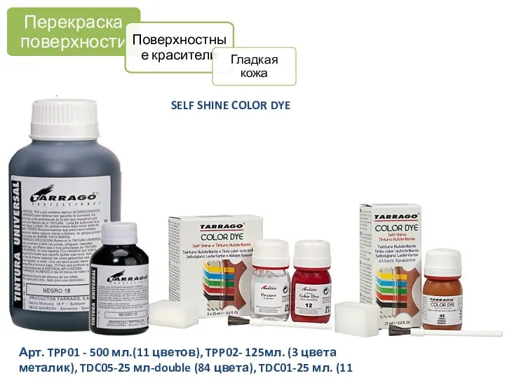 SELF SHINE COLOR DYE Арт. TPP01 - 500 мл.(11 цветов),