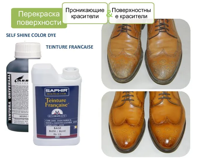 TEINTURE FRANCAISE SELF SHINE COLOR DYE Перекраска поверхности Проникающие красители Поверхностные красители &