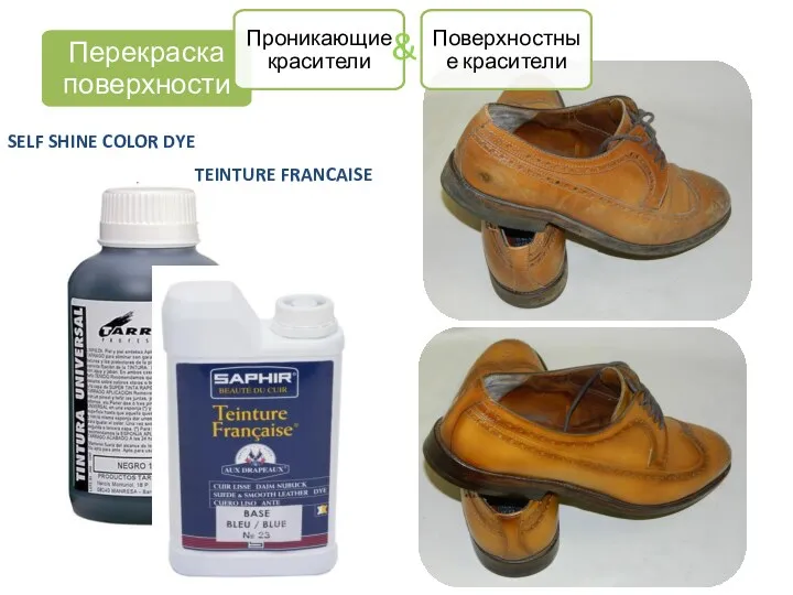 TEINTURE FRANCAISE SELF SHINE COLOR DYE Перекраска поверхности Проникающие красители Поверхностные красители &