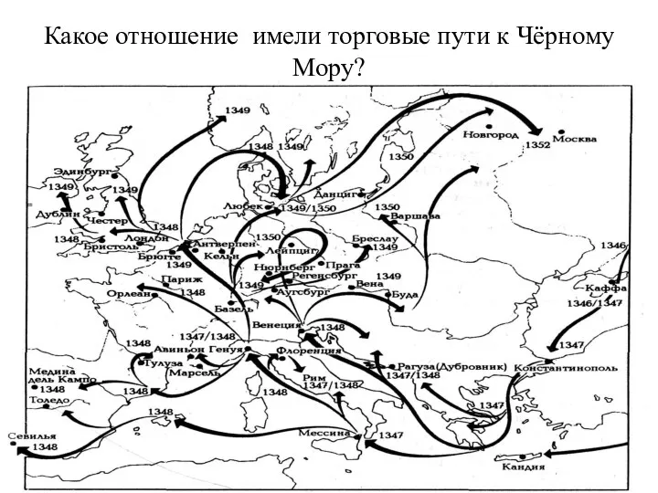 Какое отношение имели торговые пути к Чёрному Мору?