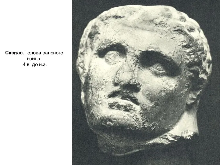 Скопас. Голова раненого воина. 4 в. до н.э.