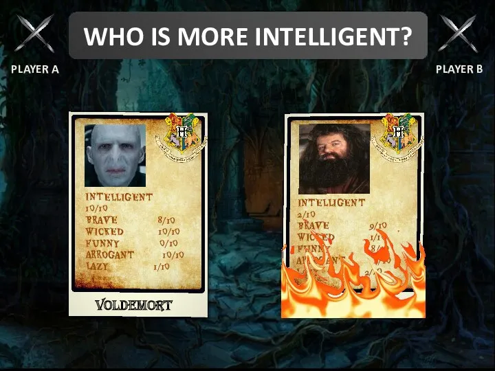 WHO IS MORE INTELLIGENT? PLAYER A PLAYER B