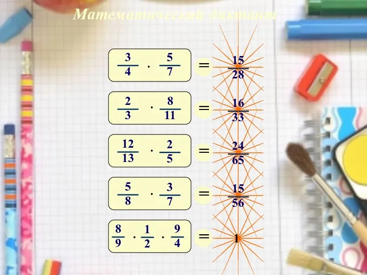 Математический диктант
