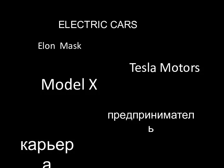 ELECTRIC CARS Elon Mask Tesla Motors Model X предприниматель карьера