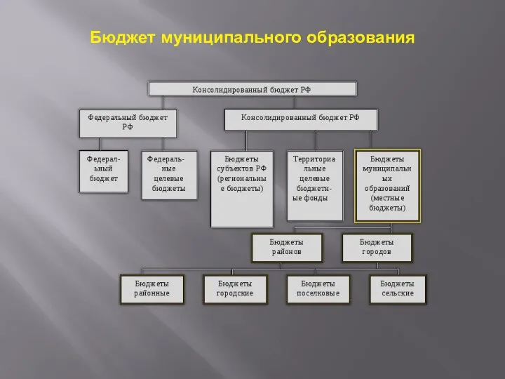 Бюджет муниципального образования