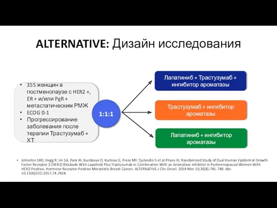 ALTERNATIVE: Дизайн исследования Johnston SRD, Hegg R, Im SA, Park