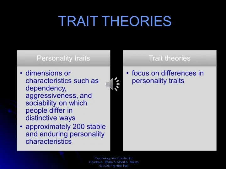 TRAIT THEORIES