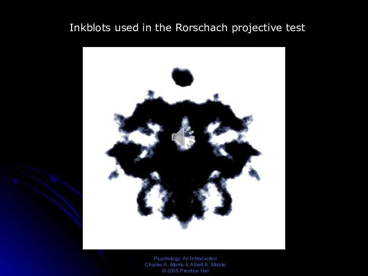 Inkblots used in the Rorschach projective test