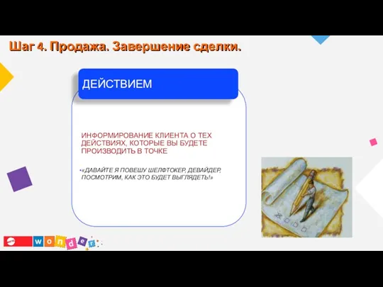 ИНФОРМИРОВАНИЕ КЛИЕНТА О ТЕХ ДЕЙСТВИЯХ, КОТОРЫЕ ВЫ БУДЕТЕ ПРОИЗВОДИТЬ В