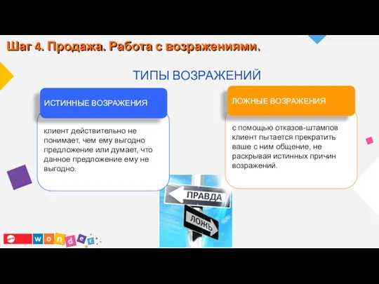 ТИПЫ ВОЗРАЖЕНИЙ с помощью отказов-штампов клиент пытается прекратить ваше с