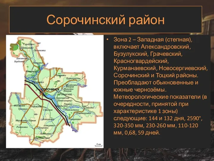 Сорочинский район Зона 2 – Западная (степная), включает Александровский, Бузулукский,