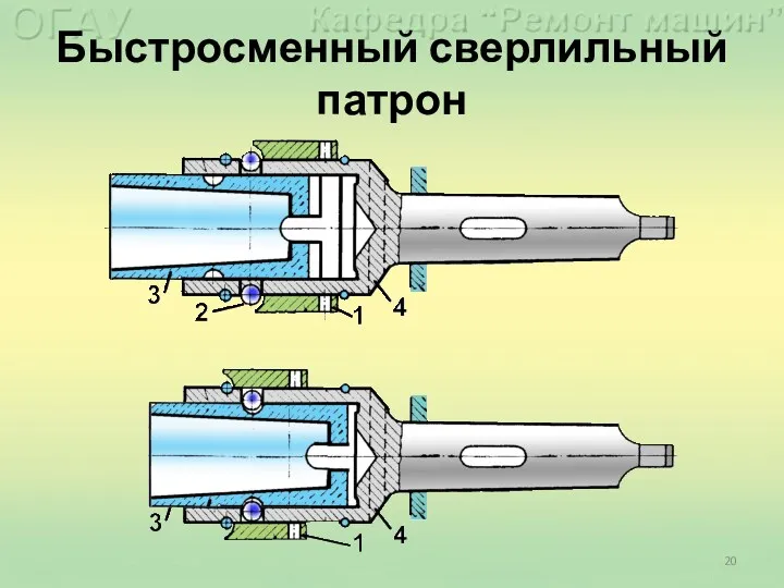 Быстросменный сверлильный патрон