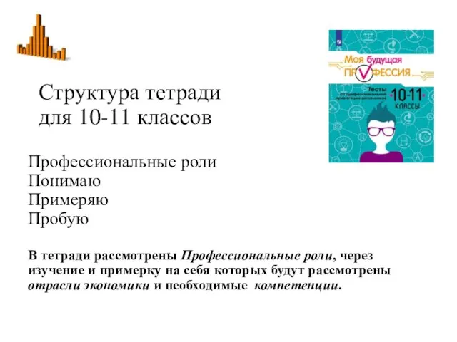 Профессиональные роли Понимаю Примеряю Пробую В тетради рассмотрены Профессиональные роли,