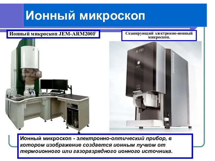 Сканирующий электронно-ионный микроскоп. Ионный микроскоп JEM-ARM200F Ионный микроскоп - электронно-оптический