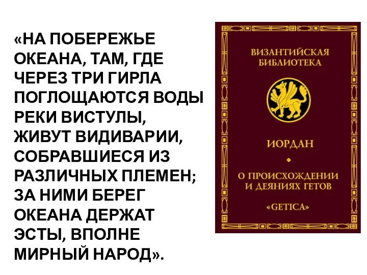 «НА ПОБЕРЕЖЬЕ ОКЕАНА, ТАМ, ГДЕ ЧЕРЕЗ ТРИ ГИРЛА ПОГЛОЩАЮТСЯ ВОДЫ РЕКИ ВИСТУЛЫ, ЖИВУТ