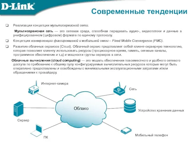 Реализации концепции мультисервисной сети. Мультисервисная сеть — это сетевая среда,