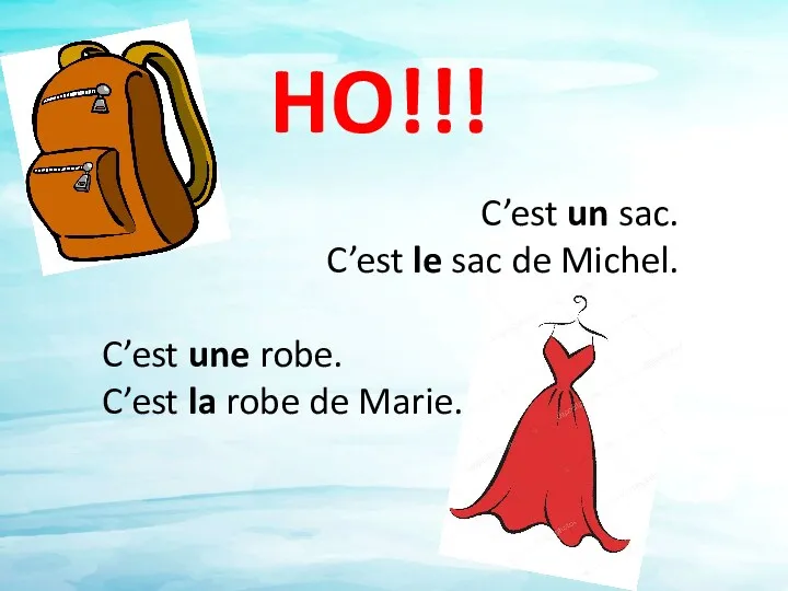 HO!!! C’est un sac. C’est le sac de Michel. C’est