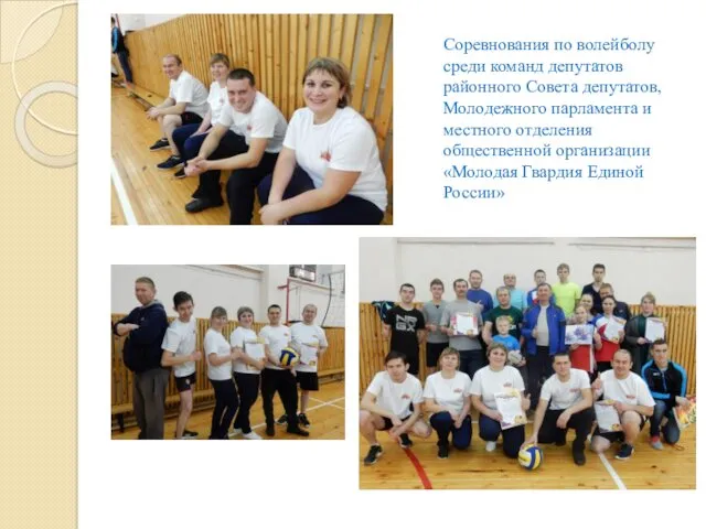 Соревнования по волейболу среди команд депутатов районного Совета депутатов, Молодежного