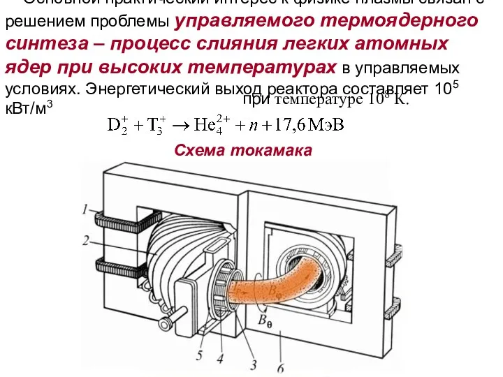 Основной практический интерес к физике плазмы связан с решением проблемы