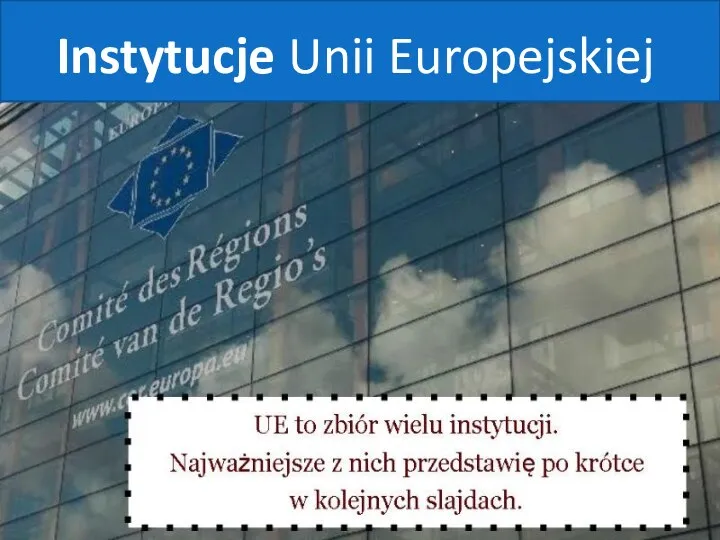 Instytucje Unii Europejskiej