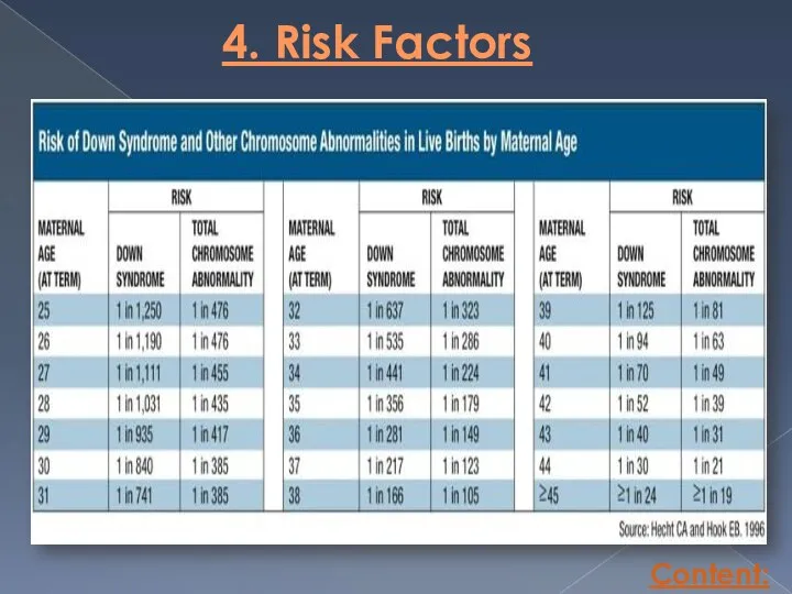 4. Risk Factors Content: