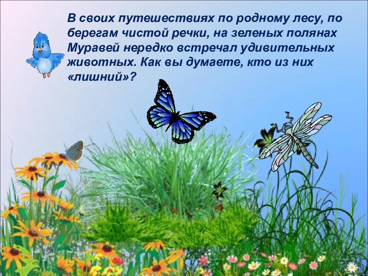 В своих путешествиях по родному лесу, по берегам чистой речки,