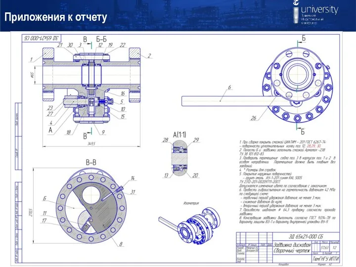 Приложения к отчету