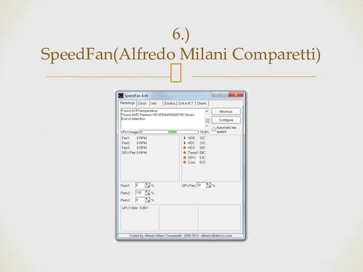 6.) SpeedFan(Alfredo Milani Comparetti)