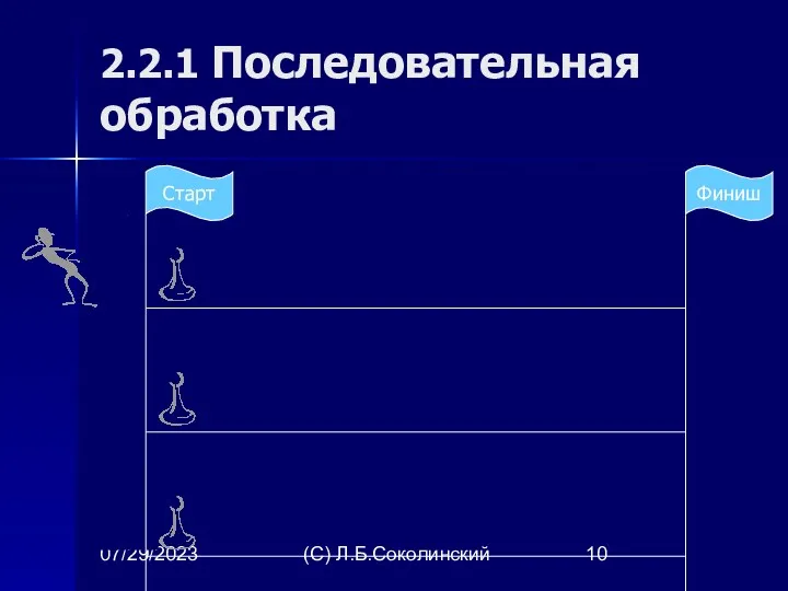 07/29/2023 (С) Л.Б.Соколинский 2.2.1 Последовательная обработка