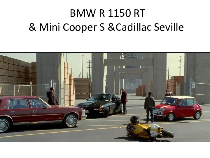 BMW R 1150 RT & Mini Cooper S &Cadillac Seville