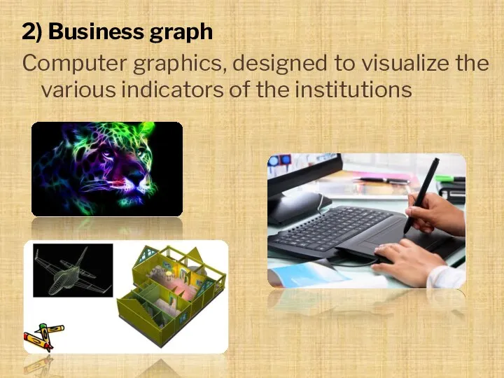 2) Business graph Computer graphics, designed to visualize the various indicators of the institutions