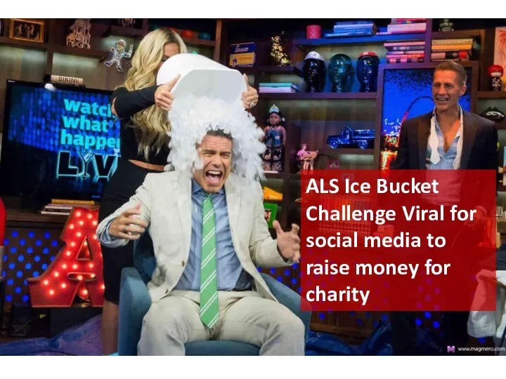 ALS Ice Bucket Challenge Viral for social media to raise money for charity