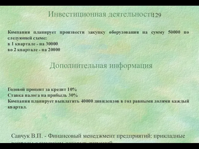 Савчук В.П. - Финансовый менеджмент предприятий: прикладные вопросы с анализом