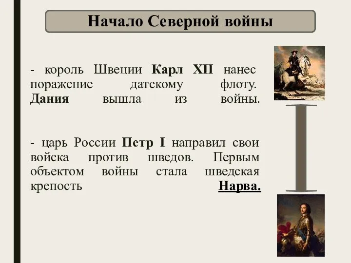 - король Швеции Карл XII нанес поражение датскому флоту. Дания